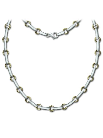 SilberDream 925 Silber vergoldet (Gelbgold 333) Damen SilberDream Kette Circle  ca. 45cm