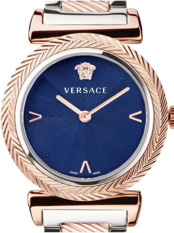 Versace Schweizer Uhr V-Motif in silber