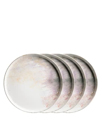 Mäser Platzteller-Set, Steinzeug Aquarellia in Weiß, Lila