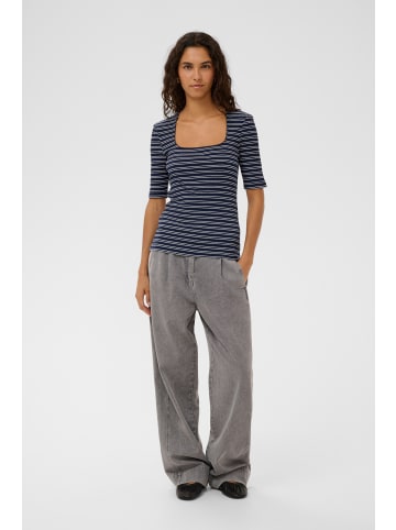 Soaked in Luxury T-shirt SLSimone Slim fit in India Ink Stripe