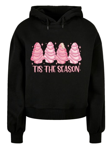 F4NT4STIC Oversized Hoody Pink Weihnachten Cake Tis The Season in schwarz