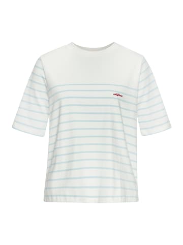 LASCANA T-Shirt in weiß-hellblau gestreift