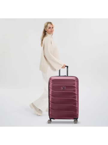 Delsey Meteor 4 Rollen Trolley L 78 cm mit Dehnfalte in bordeaux