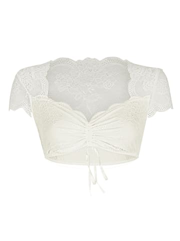 Nina von C. Dirndlbluse, kurzarm in champagner
