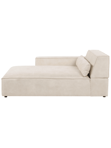 Beliani Chaiselongue HELLNAR in Beige - (W) 102 x (H) 70 x (L) 176 cm rechtsseitig