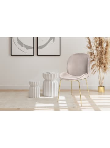 Kayoom Stuhl Charlize 2erSet in beige - messing