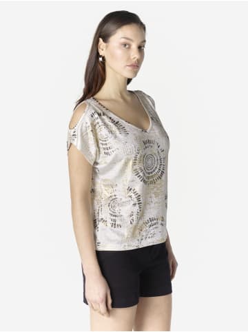 KOROSHI Damen-T-Shirt in weiß