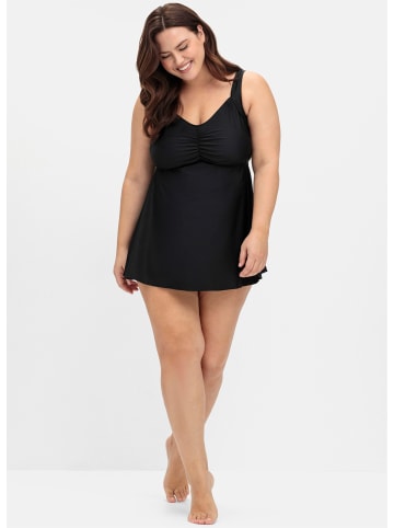 sheego Tankini-Oberteil in schwarz