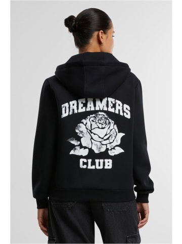 Mister Tee Hoodie "Romantic Dreamers Ladies Fluffy Zip Hoody" in Schwarz