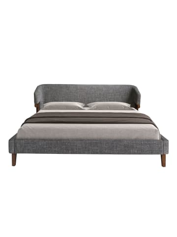 Angel Cerdá Bett 7173 in Grau / Walnuss – (B)211 x (H)220 x (T)95 cm