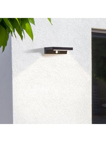 Brilliant LED Außenwandleuchte, Solar, 21 cm, 430 lm, 4000 K, schwarz