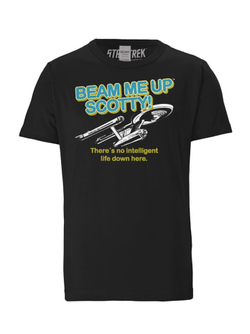 Logoshirt T-Shirt Star Trek - Beam Me Up Scotty in schwarz