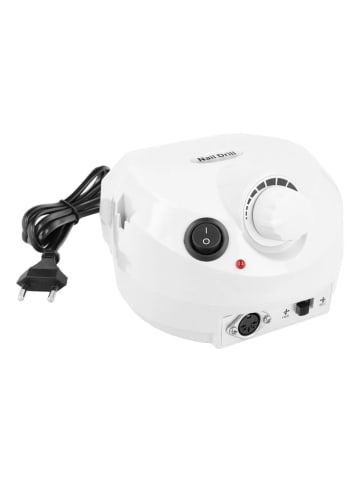COFI 1453 Professionelle Manikürenmaschine für Nägel Nagelbohrer in Weiß in Weiß
