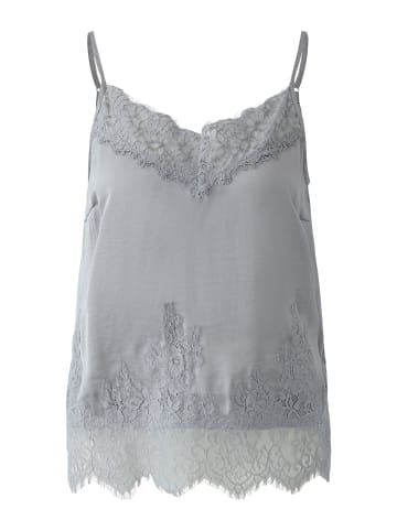 Oui Spitzentop in grey