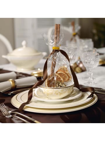 Villeroy & Boch 6er Set Suppen-Obertassen Ivoire 200 ml in weiß-gold