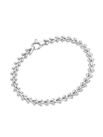 Smart Jewel Armband Mit Beweglichen Kettengliedern in Silber