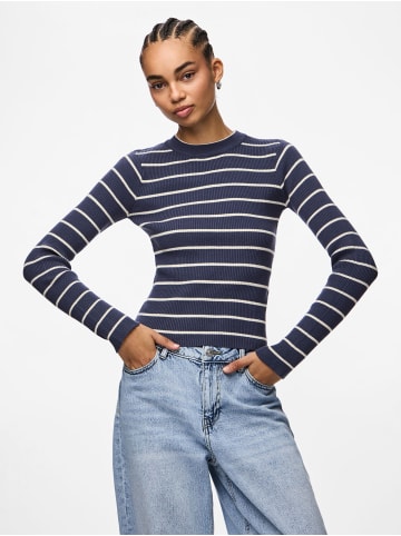 Pieces Strickpullover in Ombre Blue