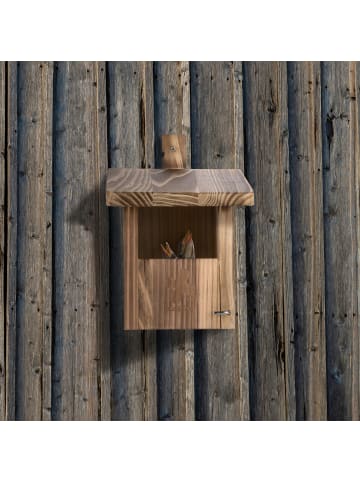 relaxdays Nistkasten in Natur - (B)17 x (H)25 x (T)21,5 cm