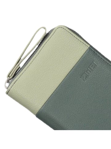 Zwei Eva Geldbörse 20 cm in eucalyptus