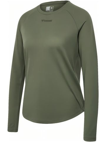 Hummel Sportshirt "Hmlmt Vanja T-Shirt L/S" in Grün