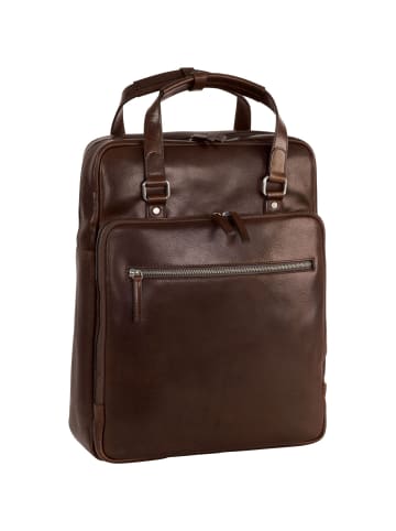 Leonhard Heyden Roma Rucksack Leder 42 cm Laptopfach in braun