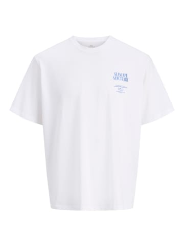 JACK & JONES Junior T-Shirt Locker geschnitten Jorphoto in bright white car