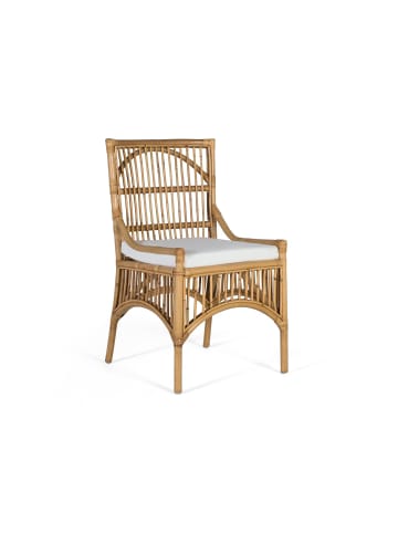 Giner y Colomer 2-er Set:  Rattanstühlen mit gepolsterten Kissen in Brown
