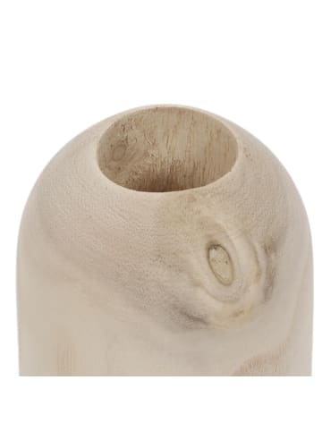 Today Vase aus Holz Pure, Deko in Beige, (B) 10 x (H) 17,5 x (L) 10 cm