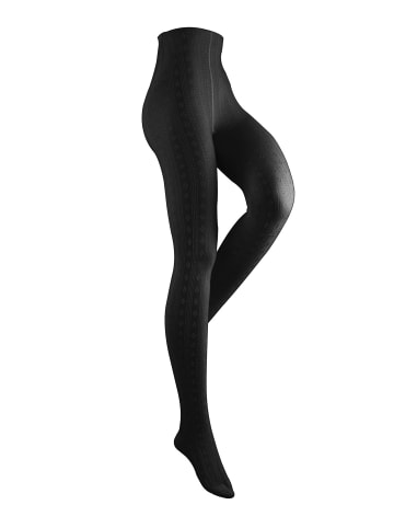 Lusana Strumpfhose L2064 in schwarz (01)