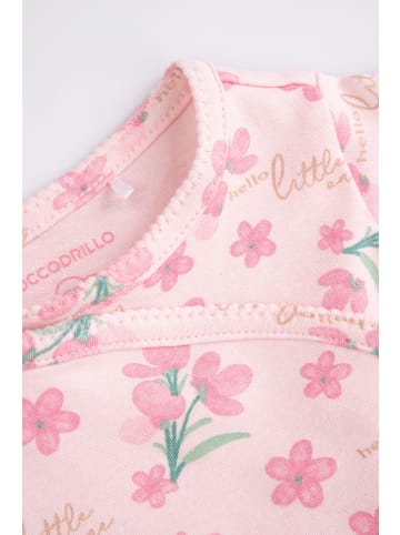 Coccodrillo Body mit kurzem Ärmel in gedämpftes Rosa