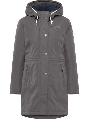 ICEBOUND Damen Winterparka in Steingrau