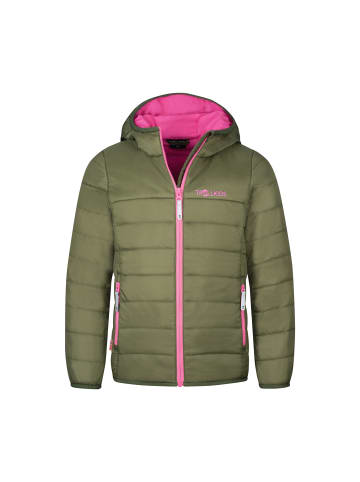 Trollkids Steppjacke "Eikefjord" in Dunkle Olive/Hellmagenta