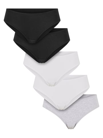 Urban Classics Unterhosen in black+black+white+white+heathergrey