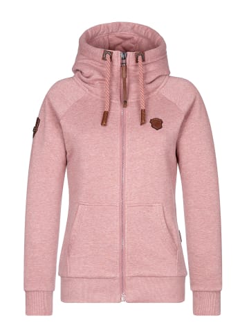 naketano Sweat Kapuzenjacke Brazzo Schmutz Pink Melange