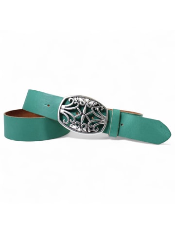 FRONHOFER Ledergürtel in Jade
