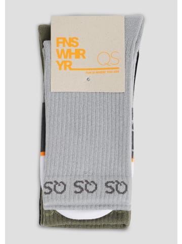 QS Socken in 0095_olivgrün