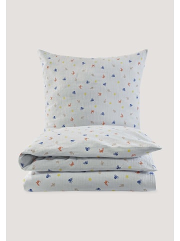 Hessnatur Hessnatur Musselin Bettwäsche aus reiner Bio-Baumwolle in nordisch blau