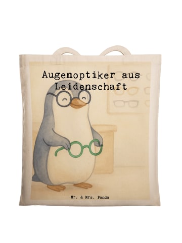 Mr. & Mrs. Panda Tasche Augenoptiker Leidenschaft Design mit Spruch in Weiß