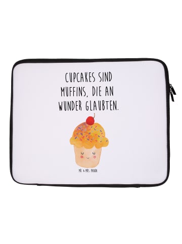 Mr. & Mrs. Panda Notebook Tasche Cupcake mit Spruch in Weiß