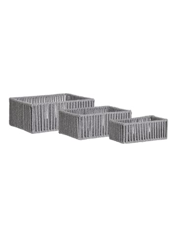 ebuy24 Körbe Arese 3er Set Grau 26 x 36 cm