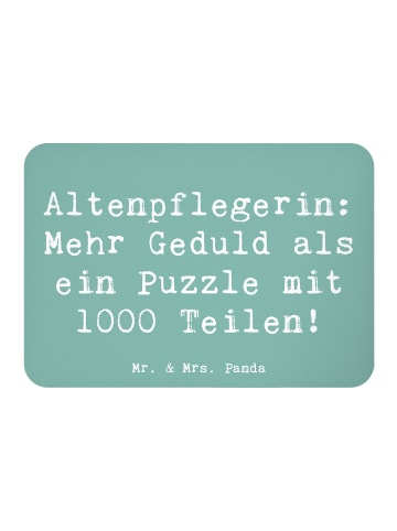 Mr. & Mrs. Panda Pinnwand Magnet Spruch Altenpflegerin Geduld mi... in Meeresbrise