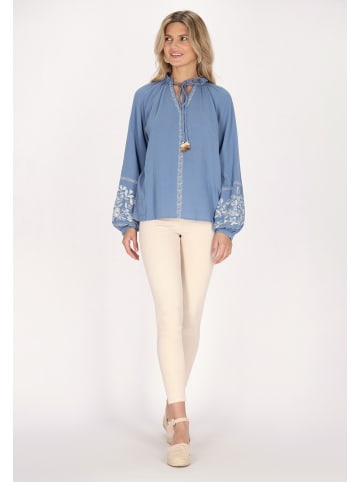 usha FESTIVAL Damen Bluse in Denimblau