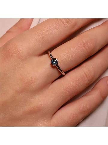 Ti Sento Milano Ring "mit blauen Crystal" in Silber