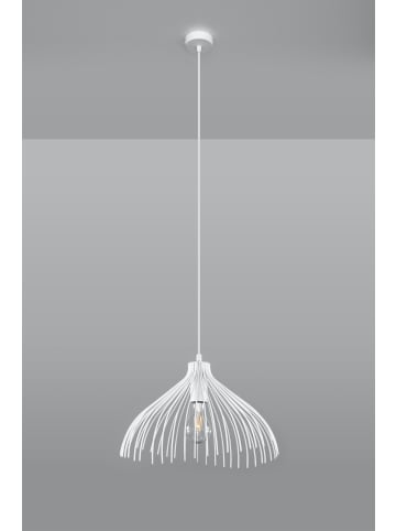 Nice Lamps Hängleuchte UMEA in Weiß aus gebogenem Stahl dekorative 1xE27 LED NICE LAMPS