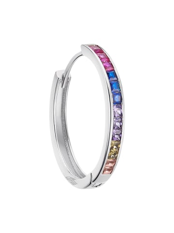 LOTUS silver Ohrringe Silber 925 Sterling Silber Zirkoniastein Creolen