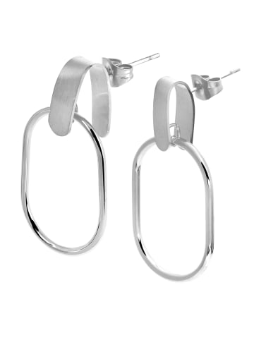 Adeliás Damen Ohrringe – Ohrstecker aus Edelstahl in silber