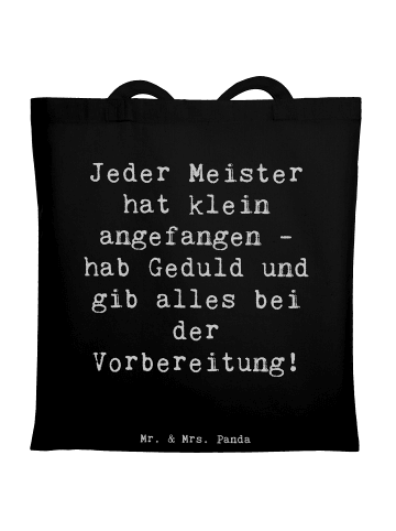 Mr. & Mrs. Panda Einkaufstasche Spruch Wettkampfvorbereitung mei... in Schwarz