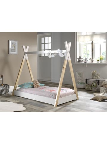 58 aufm Kessel TIPI Karyn 146x131x84 aus Massivholz in Weiß/Natur