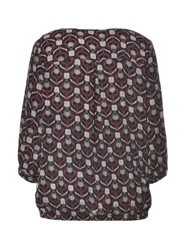 Studio Bluse Sine in dark red print