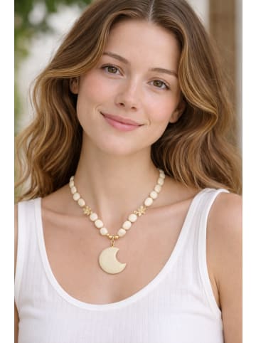 collezione alessandro Kurze Kette " Bologna " in elfenbein